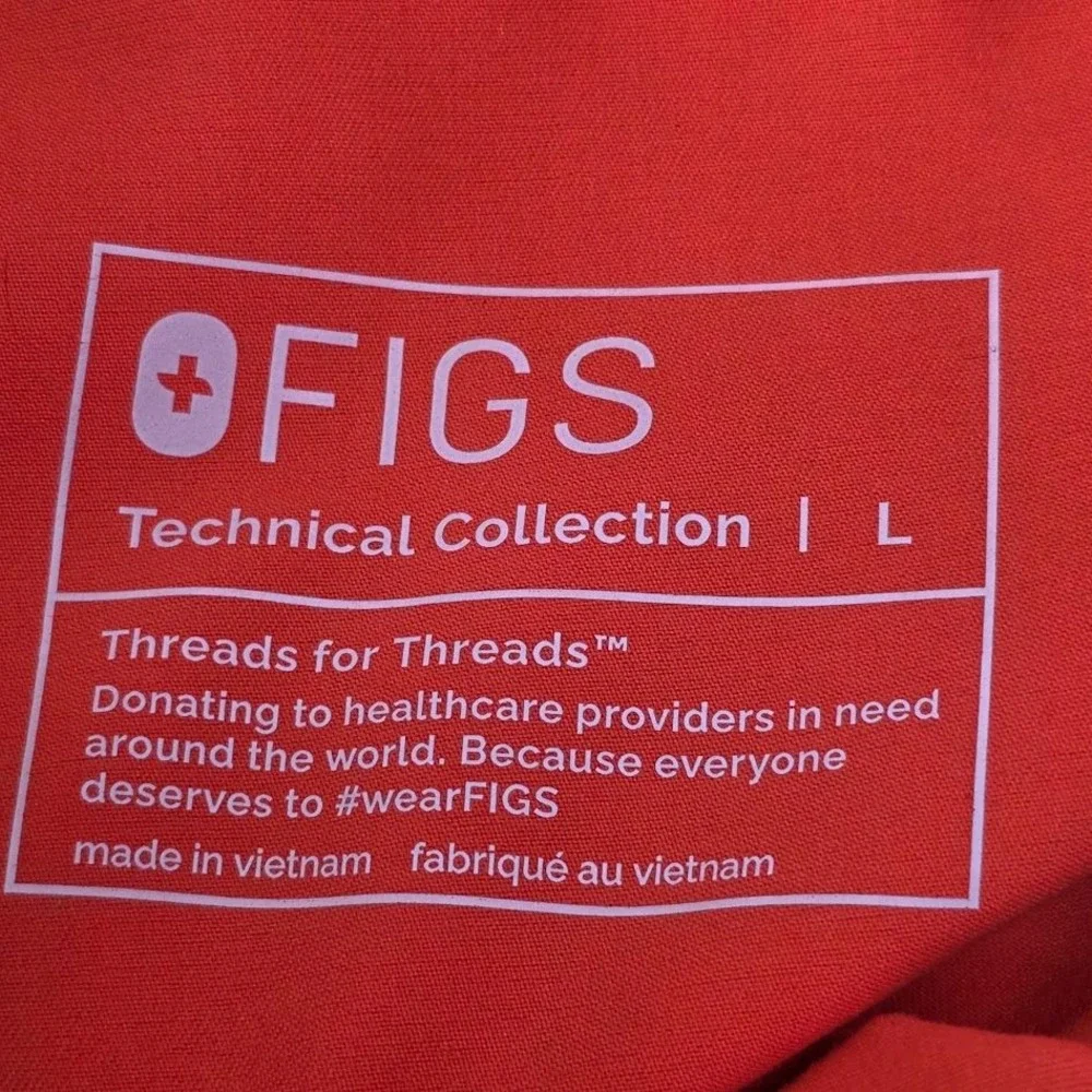 Figs Mens Large Tansen‎ Scrub Pants Orange M22SW2018 Cargo Joggers PO 5127